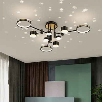 Flush Mount Ceiling Light Modern Style Acrylic Flush Light for Living Room
