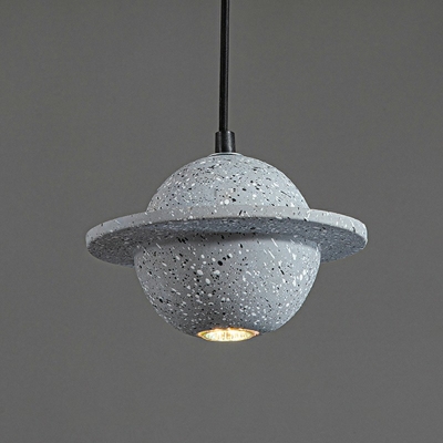 Grey Orbit Down Lighting Pendant Modern Style Stone 2 Lights Pendant Light