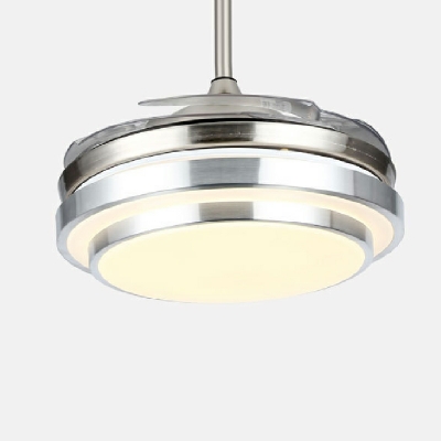 LED Contemporary Pendant Light  Wrought Iron Ceiling Fan Light