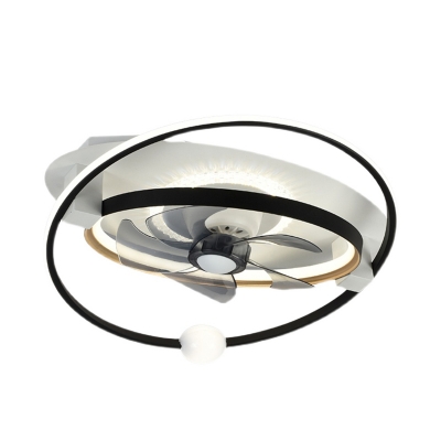 Macaron Flushmount Fan Lighting Fixtures Children's Room Dining Room Flush Mount Fan Lighting