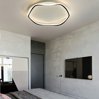 Modern Minimalist Ceiling Light  Nordic Style Acrylic Aluminum Flushmount Light for Living Room and Bedroom
