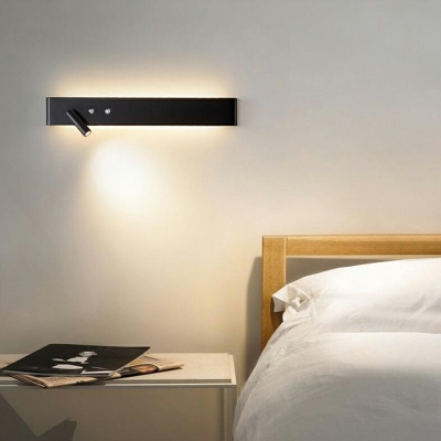 Modern Style Bedside Reading Spotlight Wrought Iron Wall Sconces for Bedroom