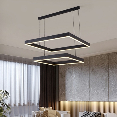 Multilayer Pendant Lighting Modern Style Acrylic Hanging Light for Living Room