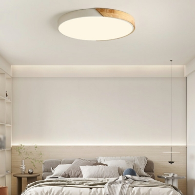 Wood And Metal Simple Meteor Shower Flushmount Lighting Modern Bedroom Flush Mount Lighting Fixtures