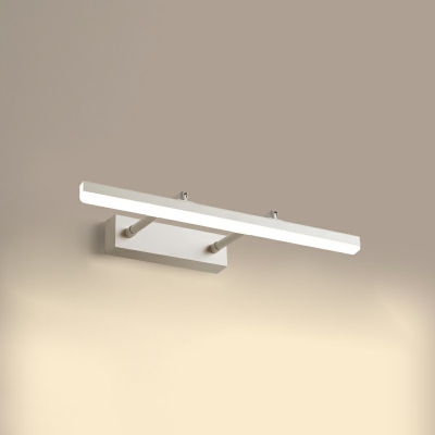 1 Light Vanity Lamp Rectangle Wall Vanity Light with Flexible Arms Vanity Lamp for Bathroom