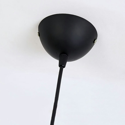 Industrial Vintage Bowl Shade Single Light Metal Pendant Light
