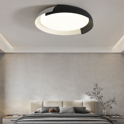 Japanese Style Log Grain Ceiling Light Modern Minimalist Ceiling Mounted Fixture for Bedroom