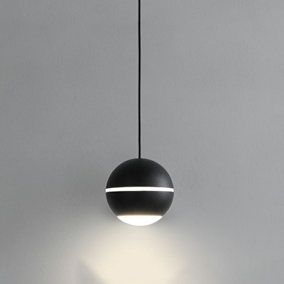 LED Spherical Pendant Light Simple Style Wrought Iron Chandelier