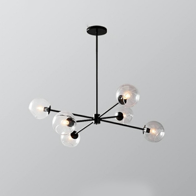 Light Luxury Molecular Bubble Chandelier Lighting Glass Living Room Pendant Light