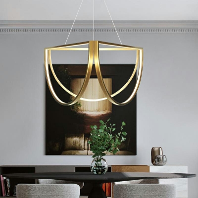 Linear Ceiling Pendant Light LED Modern Multi Pendant Light for Living Room