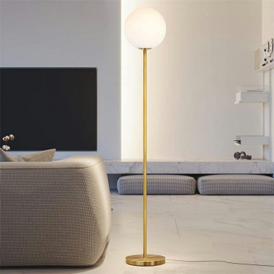 Minimalist Style Line Floor Glass Lamp Wrought Iron Floor Lamp