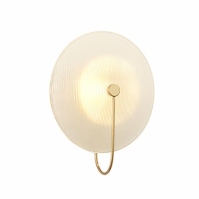 Modern Style Ball Wall Light Fixtures Glass 1-Light Wall Sconces in Clear