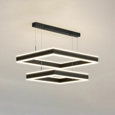Multilayer Pendant Light Kit Contemporary Style Acrylic Hanging Light for Living Room