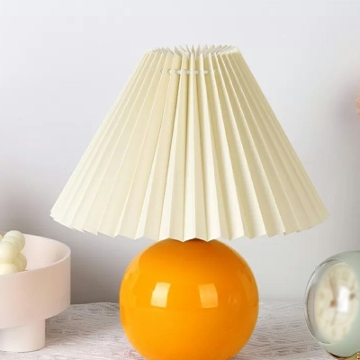 Nordic Style Modern Night Table Lamps Macaron Drum Table Light for Bedroom