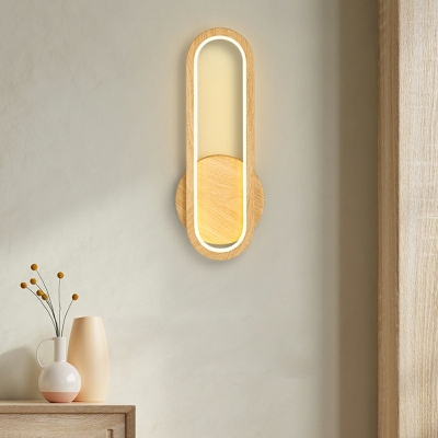Postmodern Style  Wall Light Wooden Wall Sconces for Living Room