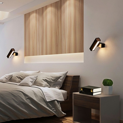 Square Wall Sconce Lighting Modern LED Adjustable Wall Mounted Lamps for Bedroom