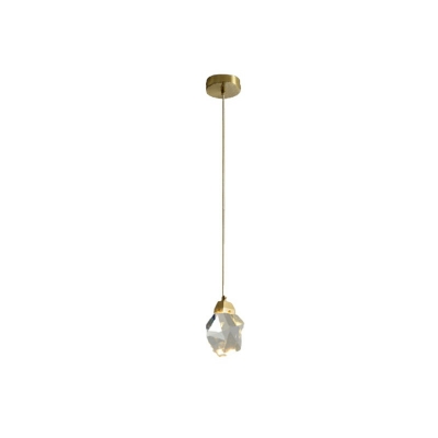 1 Light Modern Crystal Hanging Light Fixtures Light Luxury Hanging Ceiling Lights
