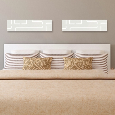 1-Light Sconce Lamp Minimalism Style Rectangle Shape Metal Wall Mounted Light