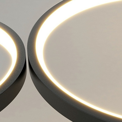 11-Light Island Ceiling Light Minimal Style Round Shape Metal Pendant Chandelier