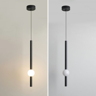 Acrylic Shade Pendant Lighting Fixture Metal LED Hanging Pendant Light