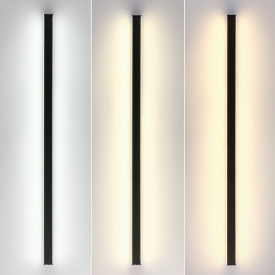 Black Linear Wall Sconce Lighting 1.2
