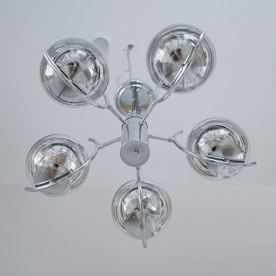 Ceiling Lamps Contemporary Style Glass Suspension Light for Living Room