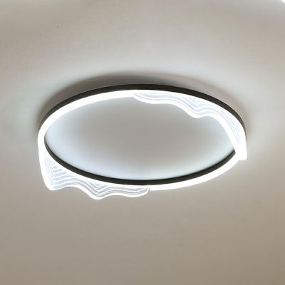 Flush Mount Lamps Modern Style Acrylic Flush Mount Ceiling Light for Living Room