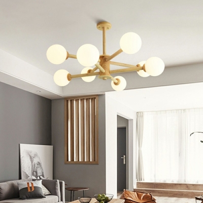 Hanging Lamps Contemporary Style Glass Suspension Pendant Light for Living Room