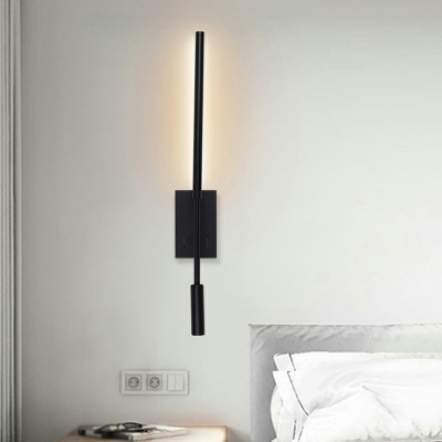 LED Modern Style Wall Light Iron Bedside Reading Spotlight