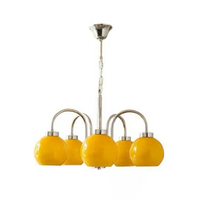 Metal and Glass Chandelier Lighting Fixtures Tradional Clusters Pendant for Living Room