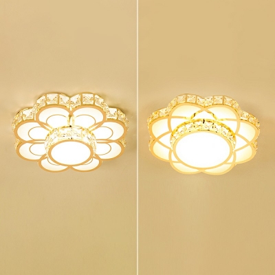 Modern Minimalist Luxury Ceiling Light Crystal Nordic Style Glass Flushmount Light with Hole 2-4'' Dia