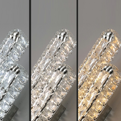 Modern Strip Wall Lamp Luxury Crystal Sconce Wall Light for Bedroom