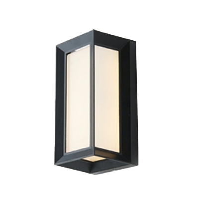 Modern Style Arced Wall Mounted Reading Lights Acrylic 1-Light Wall Sconces in Black