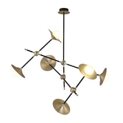 Postmodern Style Gold Chandelier Lamp Metal Chandelier Light