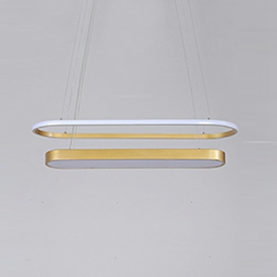 Contemporary Style Chandelier Lamp Metal Geometric Chandelier Light