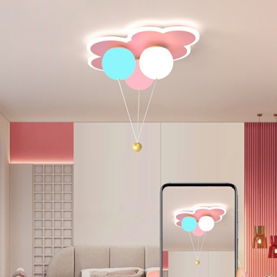 Flush-Mount Kid's Room Style Acrylic Flush Mount Lamps for Living Room