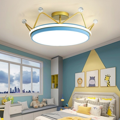 Flush-Mount Light Fixture Contemporary Style Acrylic Flush Mount Lamps for Living Room Remote Control Intelligence