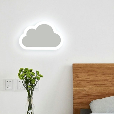 LED White Wall Light Sconce Modern Bedside Children Character Wall Lighting Fixtures