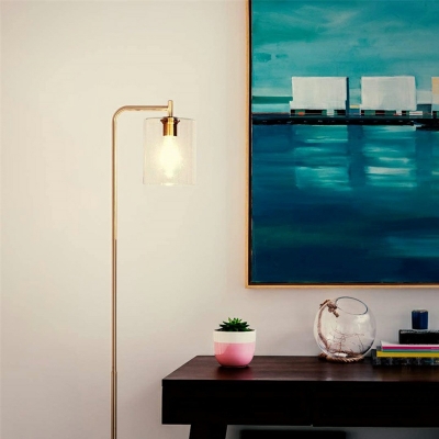 Minimalist Style Leaner Floor Lamp Wrought Iron Floor Lamp for Living Room