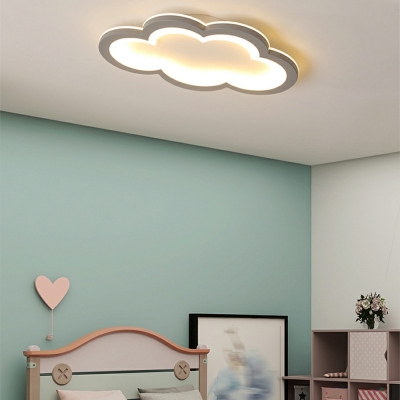 Modern Cloud Shape Ceiling Light Low Profile LED Ceiling Light for Bedroom
