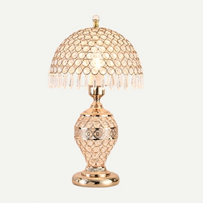 Modern Style Glass Table Lamp Luxury Desk Lamp in Gold