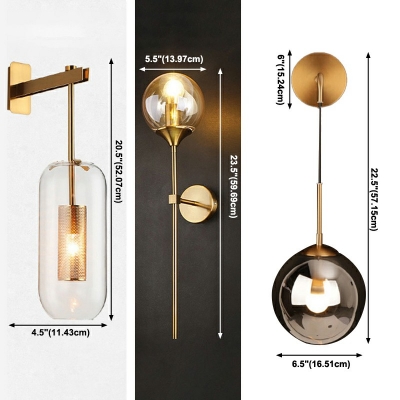 Modern Style  Wall Light Iron Wall Sconces in Gold
