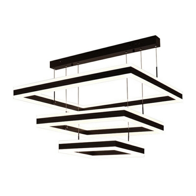 Multilayer Pendant Light Kit Modern Style Acrylic Hanging Light for Living Room