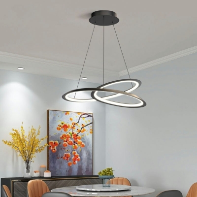 Pendant Chandelier Contemporary Style Acrylic Hanging Lamps for Living Room