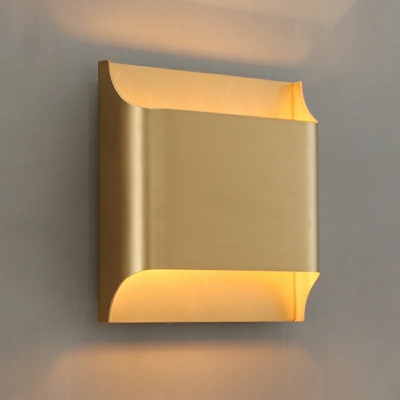 Post-modern Rectangular Solid Indoor Wall Lighting Metal Sconces