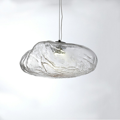 1 Light Contemporary Pendant Lighting Glass Hanging Lamp for Dining Room