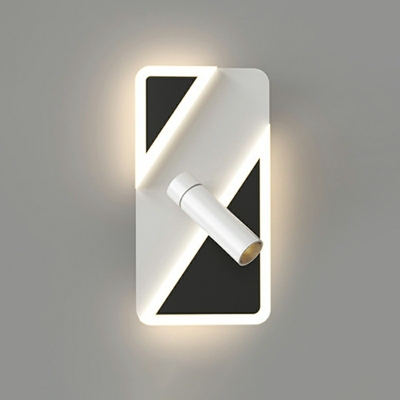2-Light Sconce Lamp Minimalism Style Tube Shape Metal Wall Mount Light