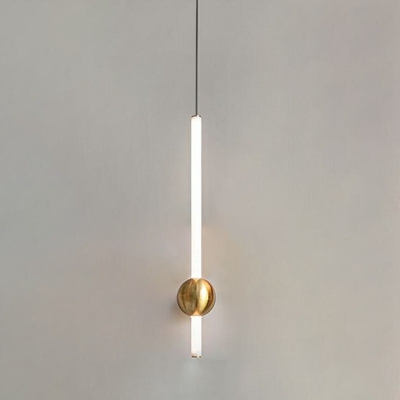 Acrylic Shade Pendant Lighting Fixture Metal LED Hanging Pendant Light
