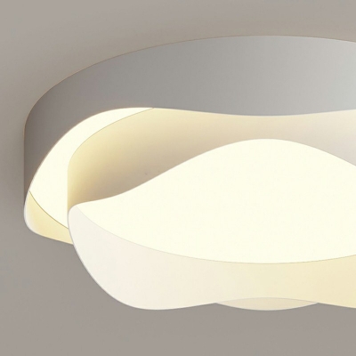 Contemporary Style Ceiling Light 1 Light White Acrylic Ceiling Fixture