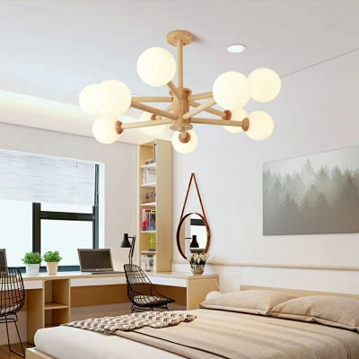 Hanging Lighting Contemporary Style Glass Hanging Lamps for Living Room